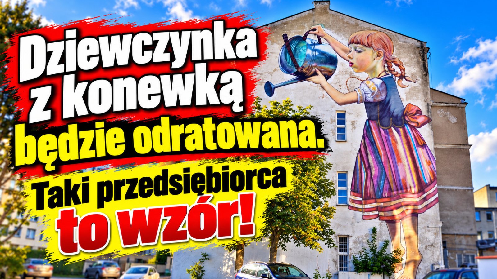 Dziewczynka z konewką będzie odratowana. Taki przedsiębiorca to wzór!
