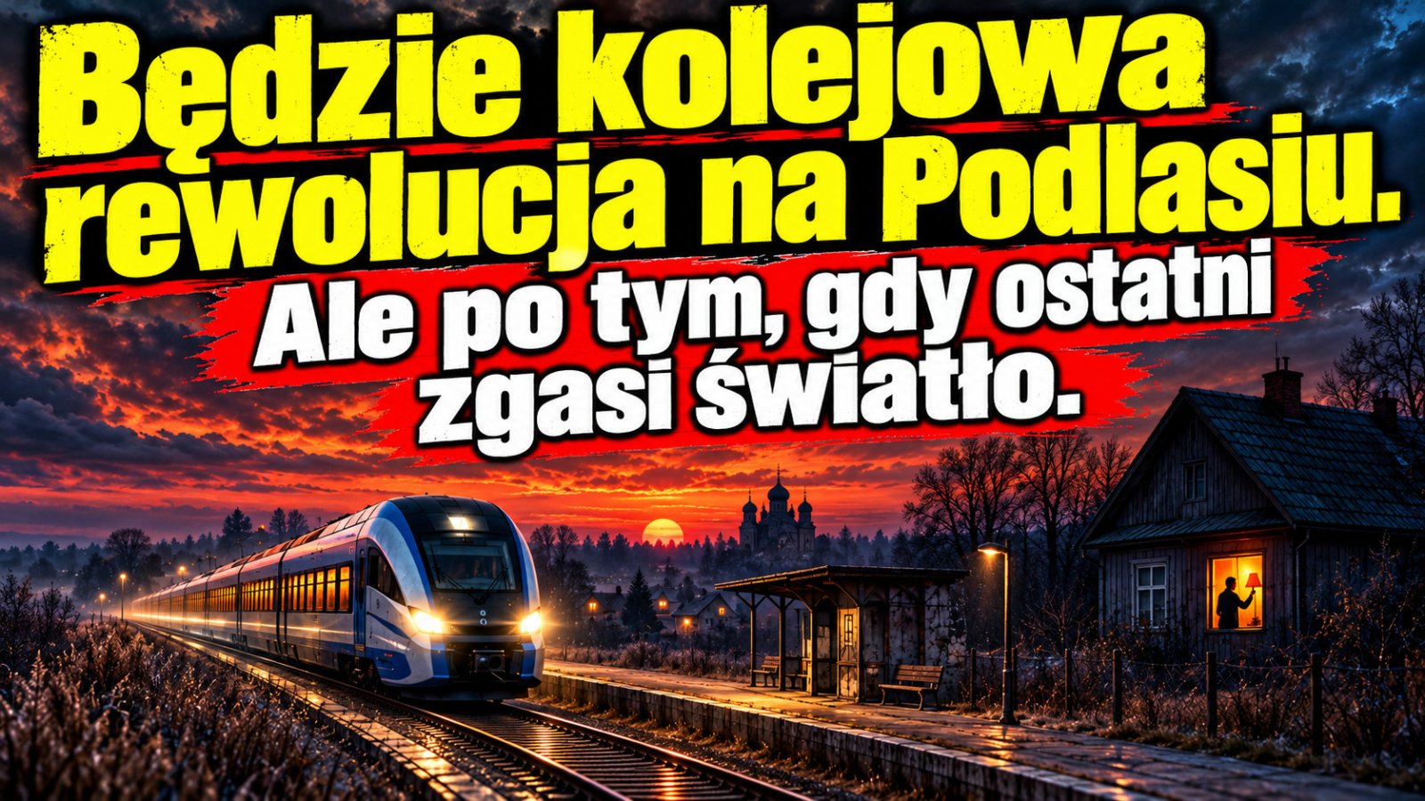 Będzie kolejowa rewolucja na Podlasiu. Ale po tym, gdy ostatni zgasi światło.